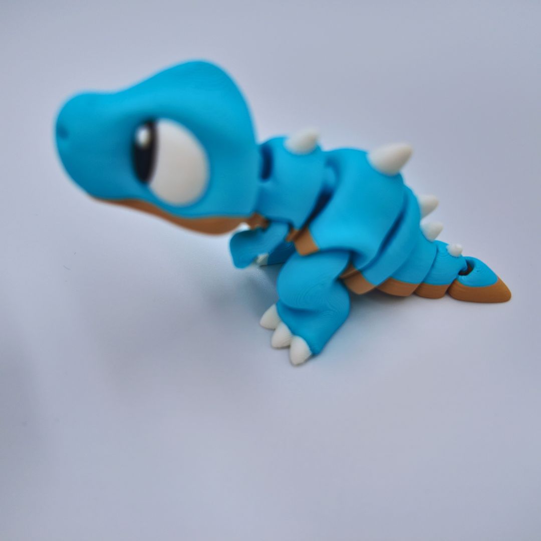Dinosaur Baby Toys with Storage Egg, T-Rex and Brachiosaurus Figures, Blue/white and Rainbow Colors