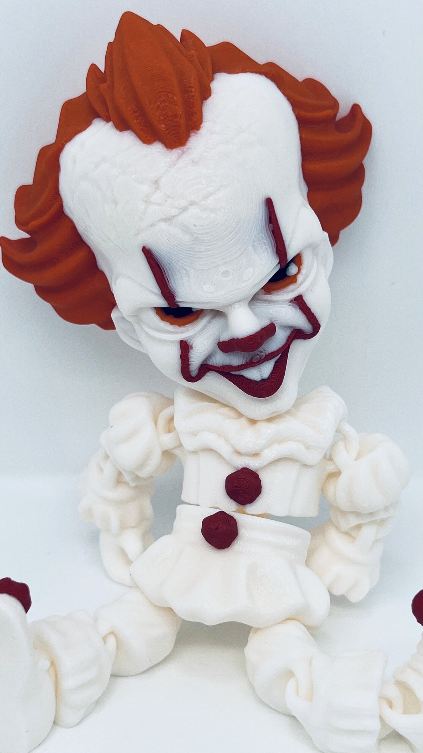 Pennywise Clown Figurine – Flexible Joints Fan Art (Halloween Inspired)