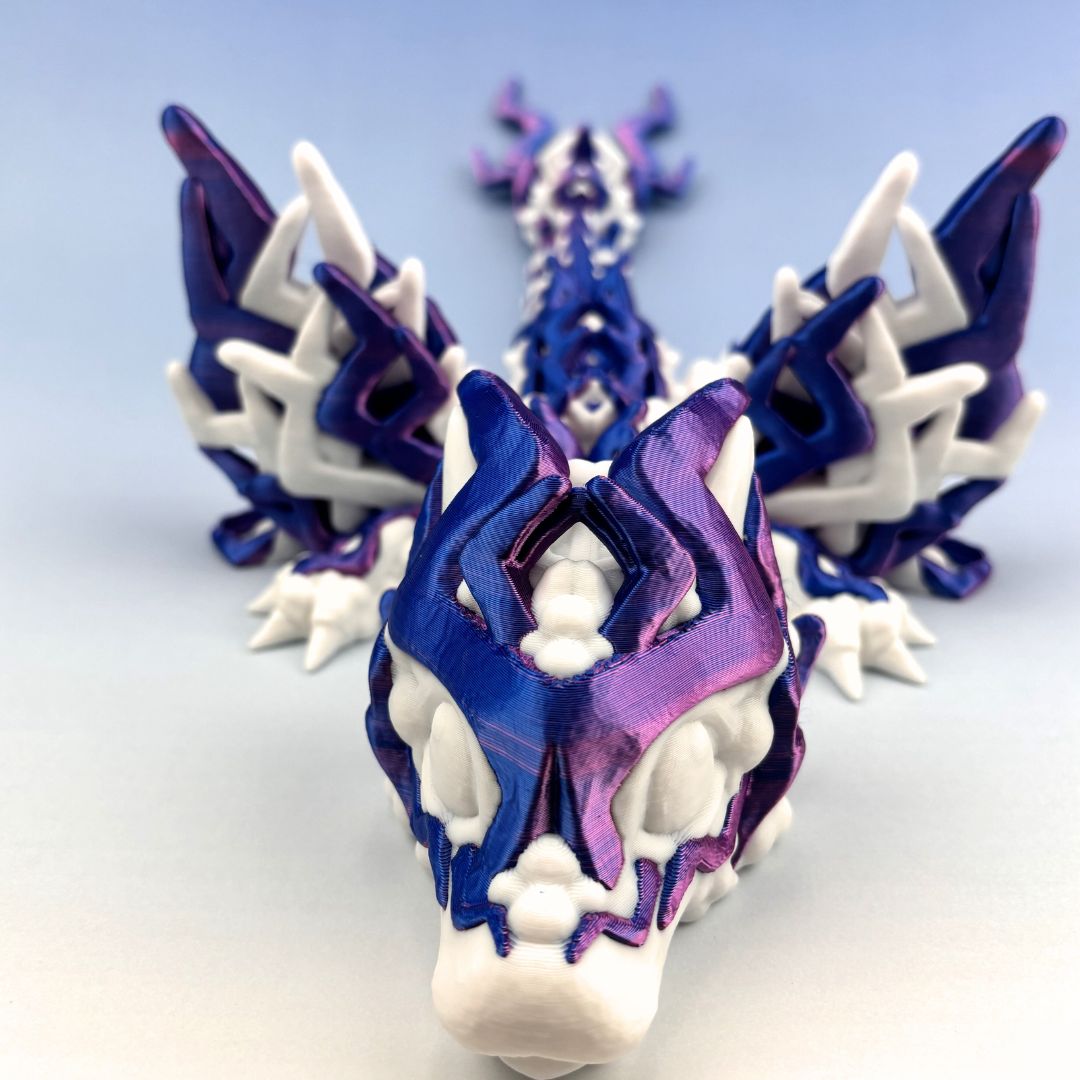 Storm Dragon Articulating Joints - Flexible Wings - Collectible Figurine - ADHD, Autism, Stress &  Anxiety Relief