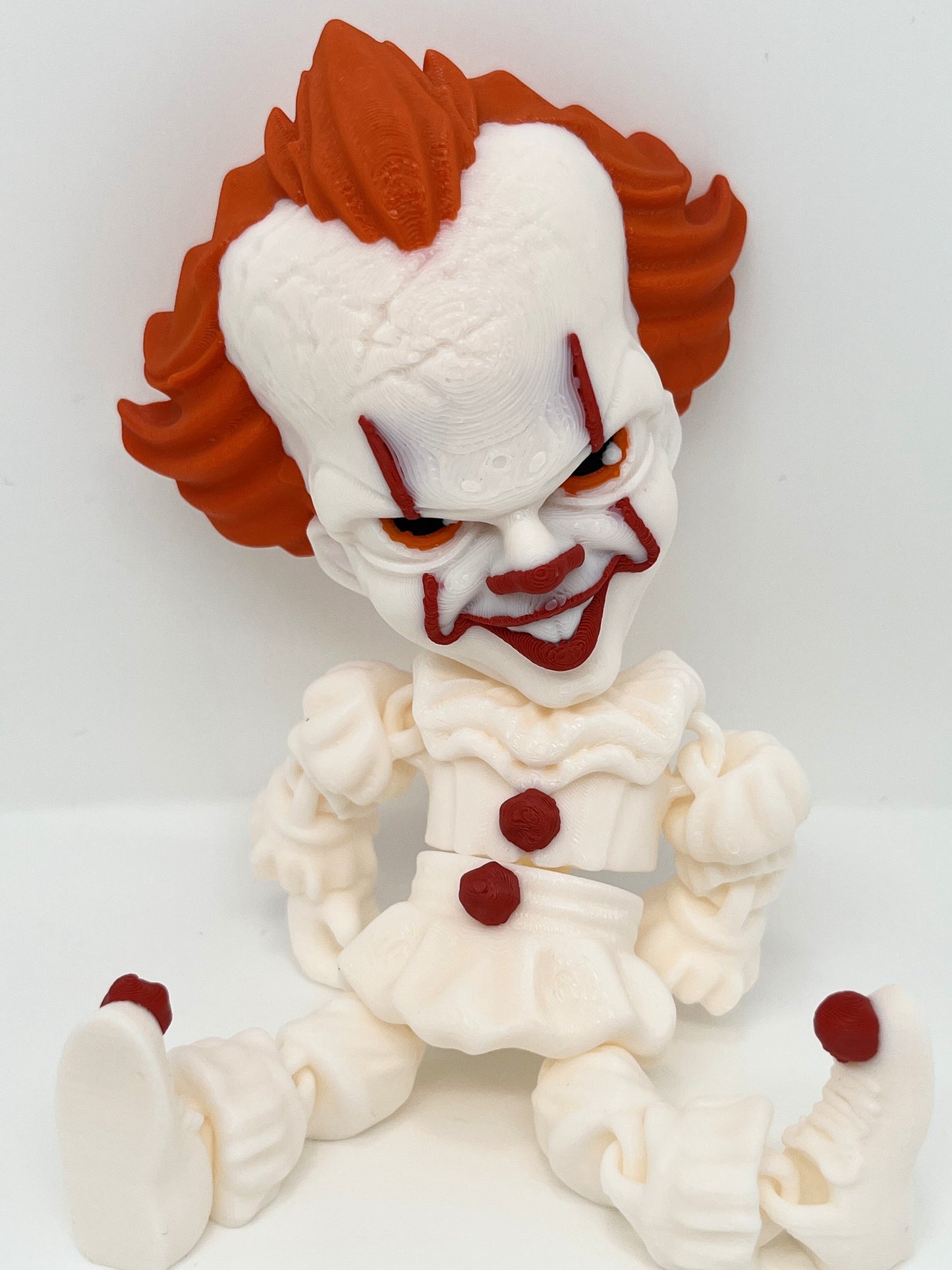 Pennywise Clown Figurine – Flexible Joints Fan Art (Halloween Inspired)