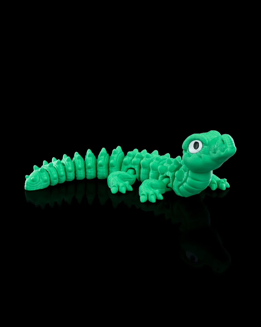 Unique Articulating Gator Toy - Handmade Reptile Puppet - Fun Kids Gift