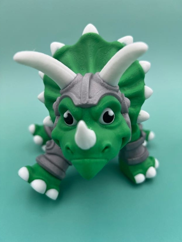 Triceratops Knight Figurine