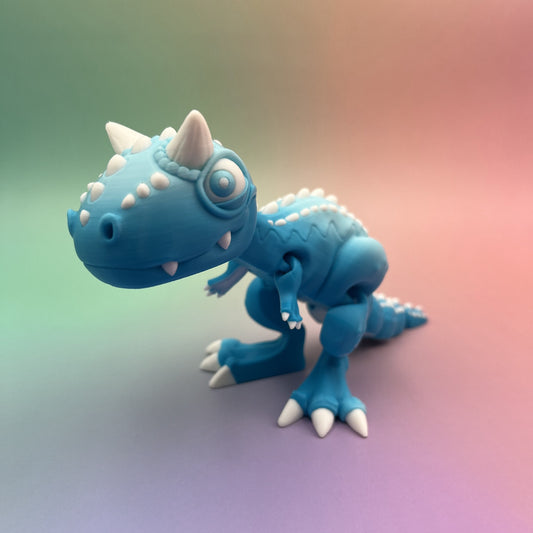 Carnosaurs Figurine – Blue with White Accents