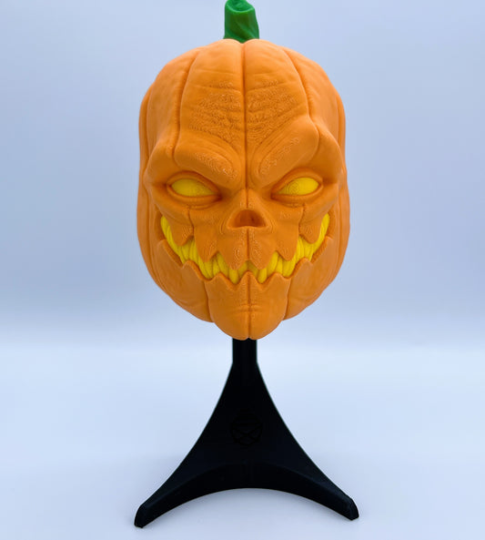 Pumpkin Skull Face — Wall or Stand Decor