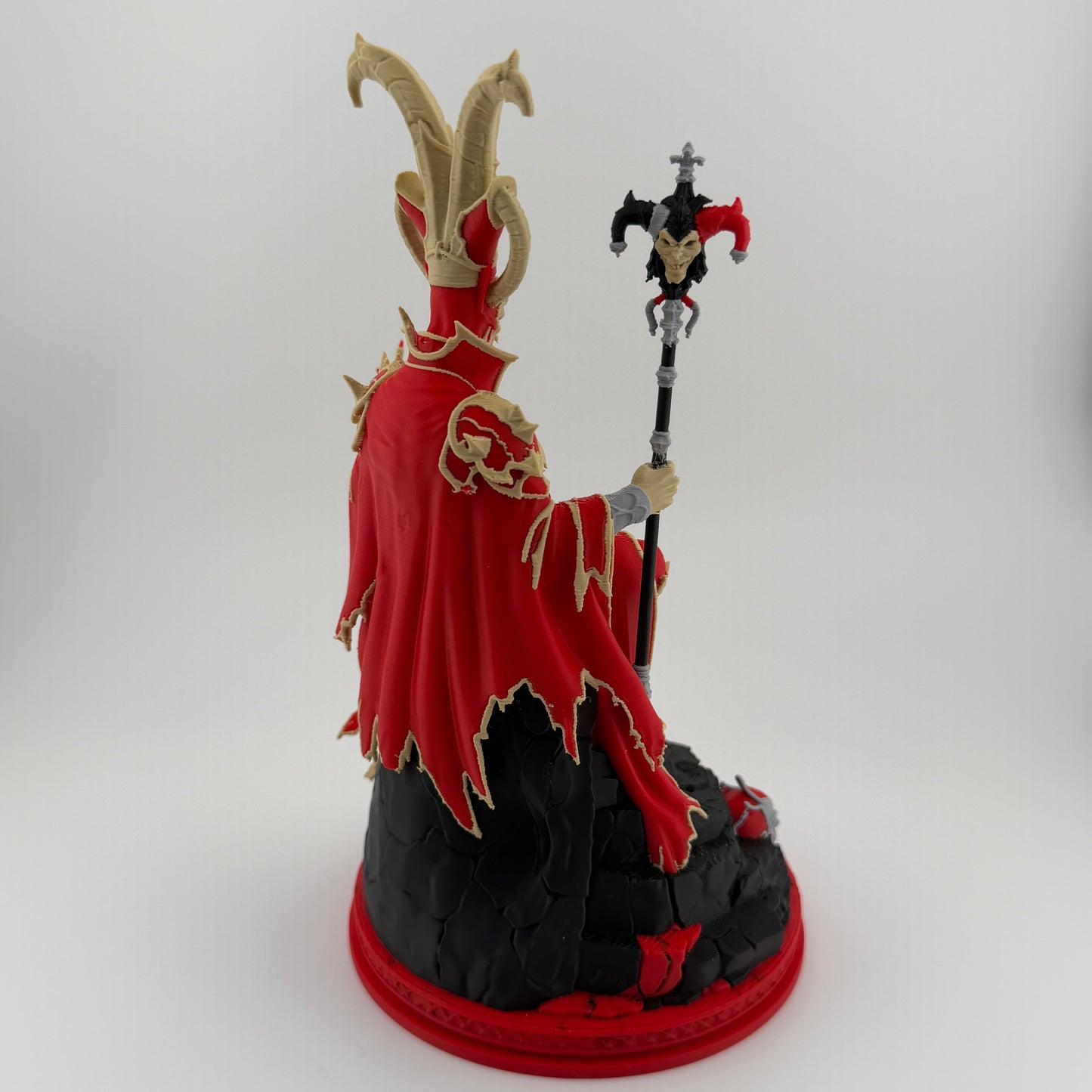 King of Masks Gothic Throne Statue