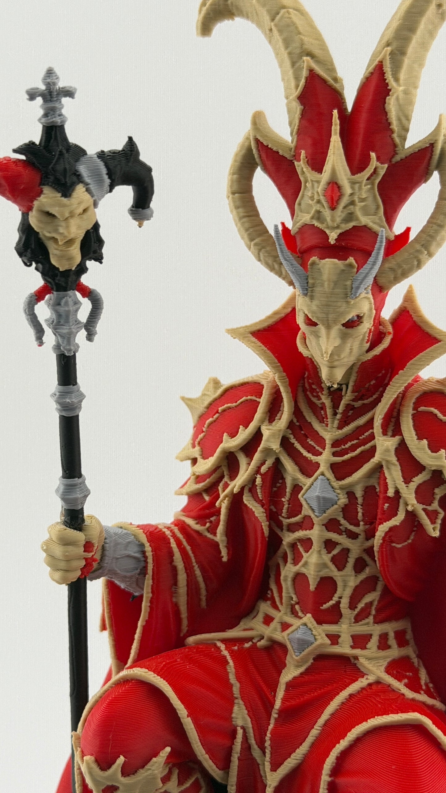 King of Masks Gothic Throne Statue