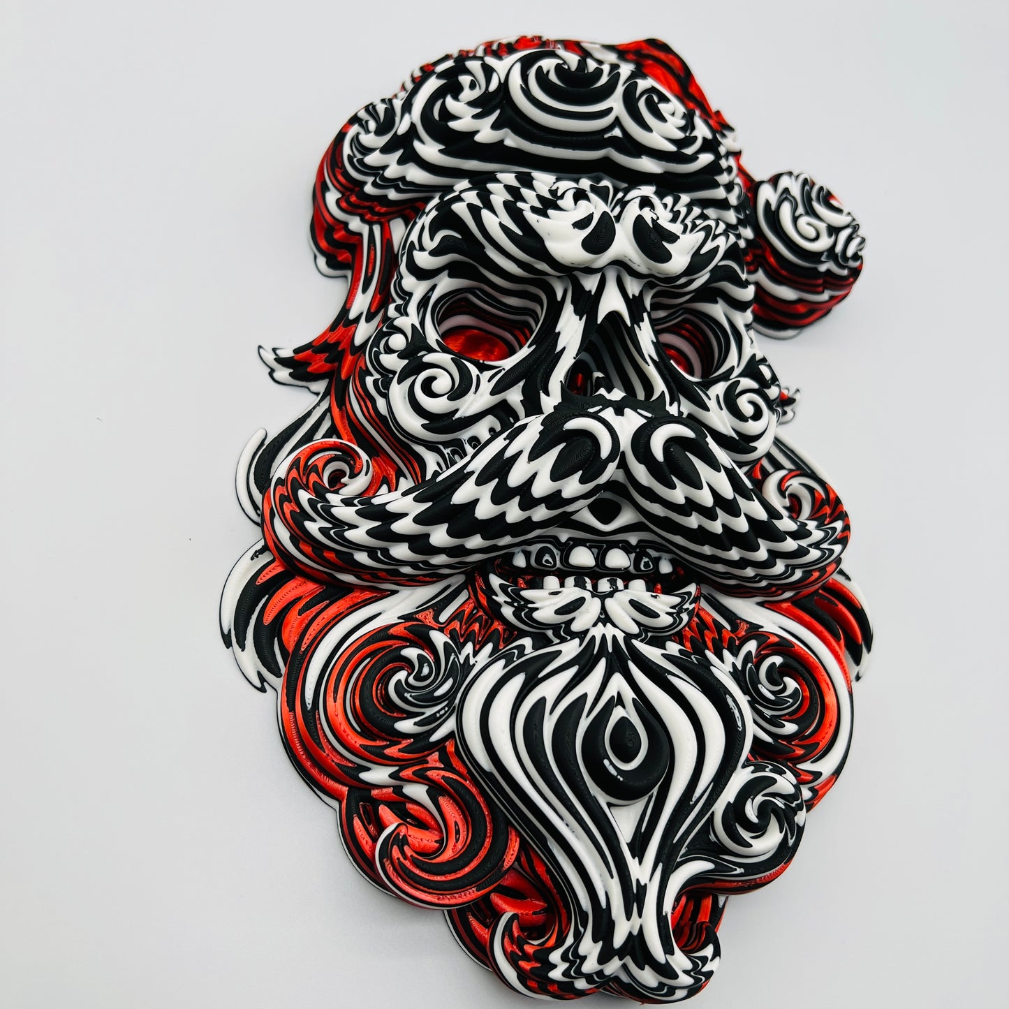 Skull Santa Swirl Wall Mask