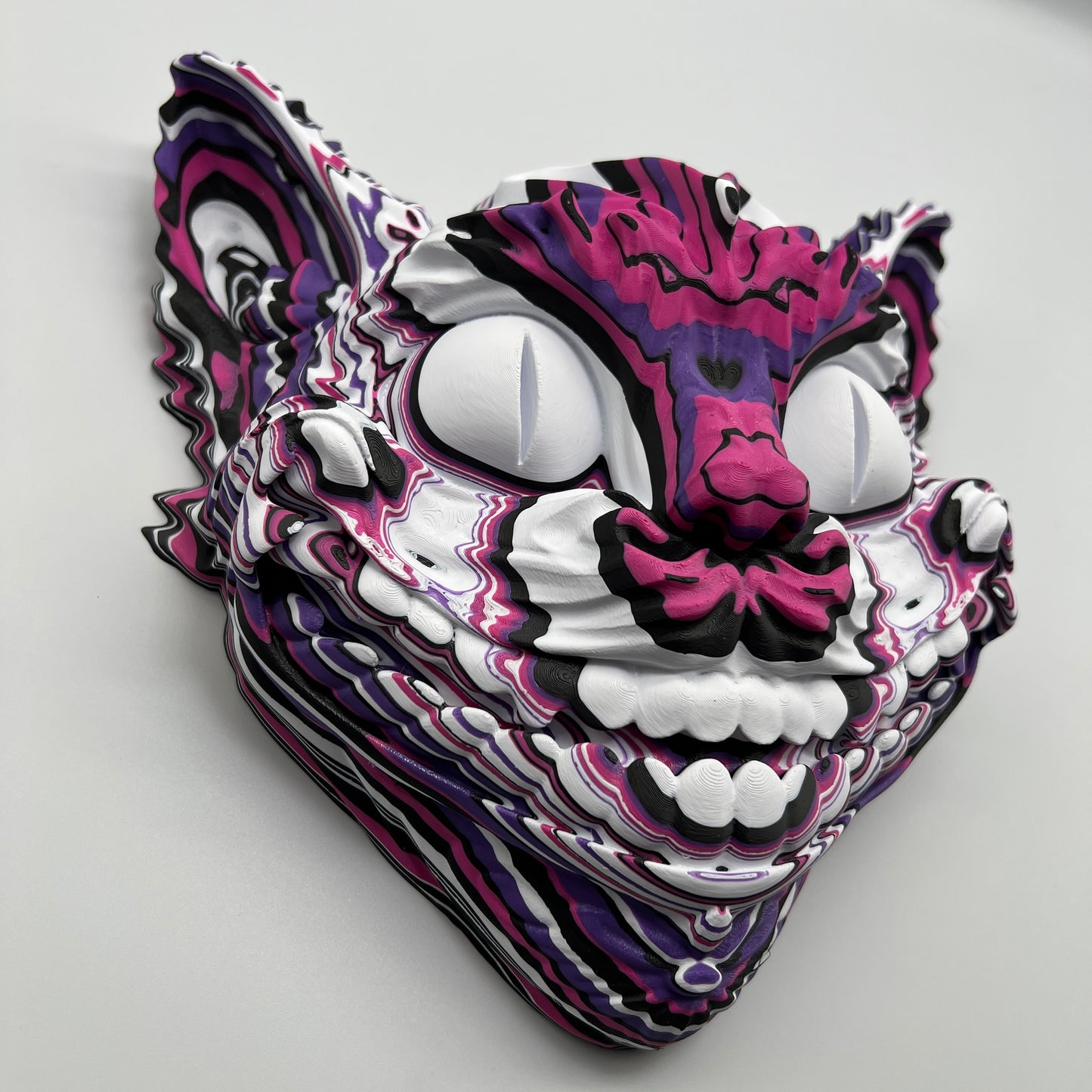 Psychedelic Cheshire Cat Wall Mask – Unicorn Graveyard Design
