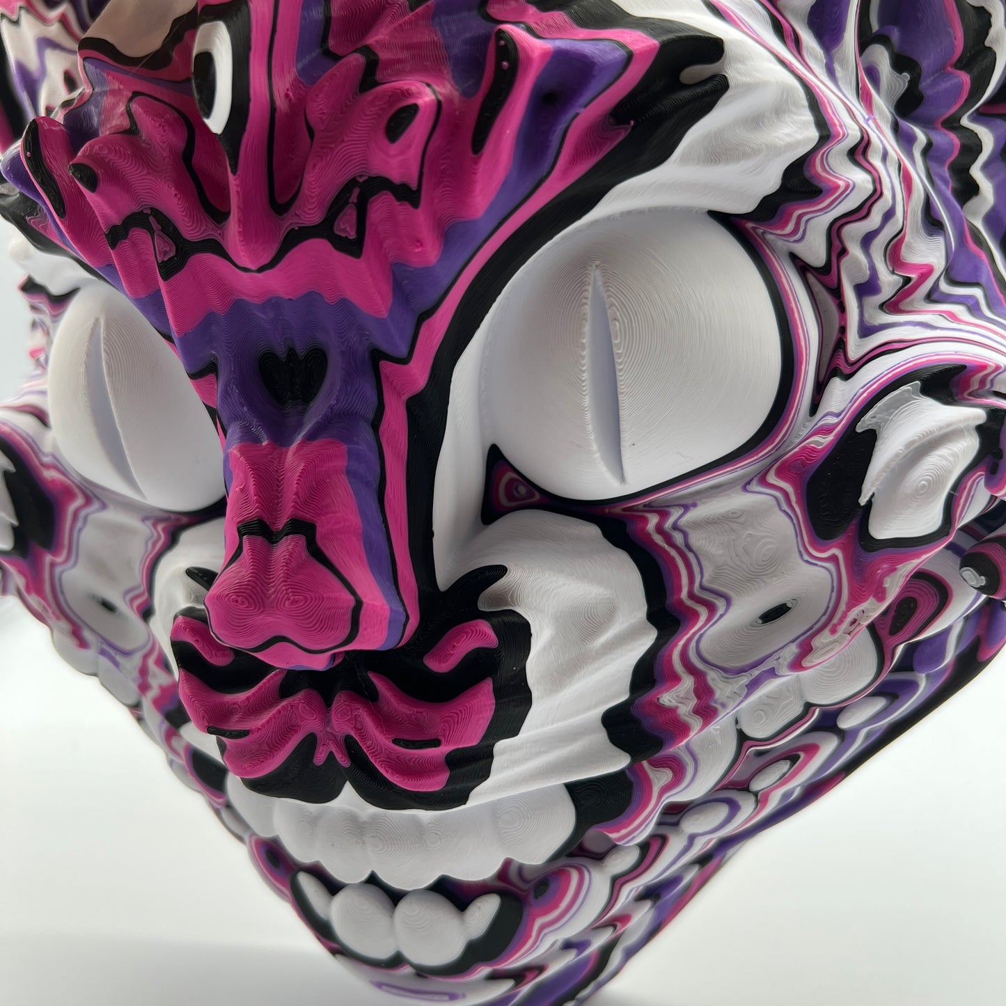 Psychedelic Cheshire Cat Wall Mask – Unicorn Graveyard Design