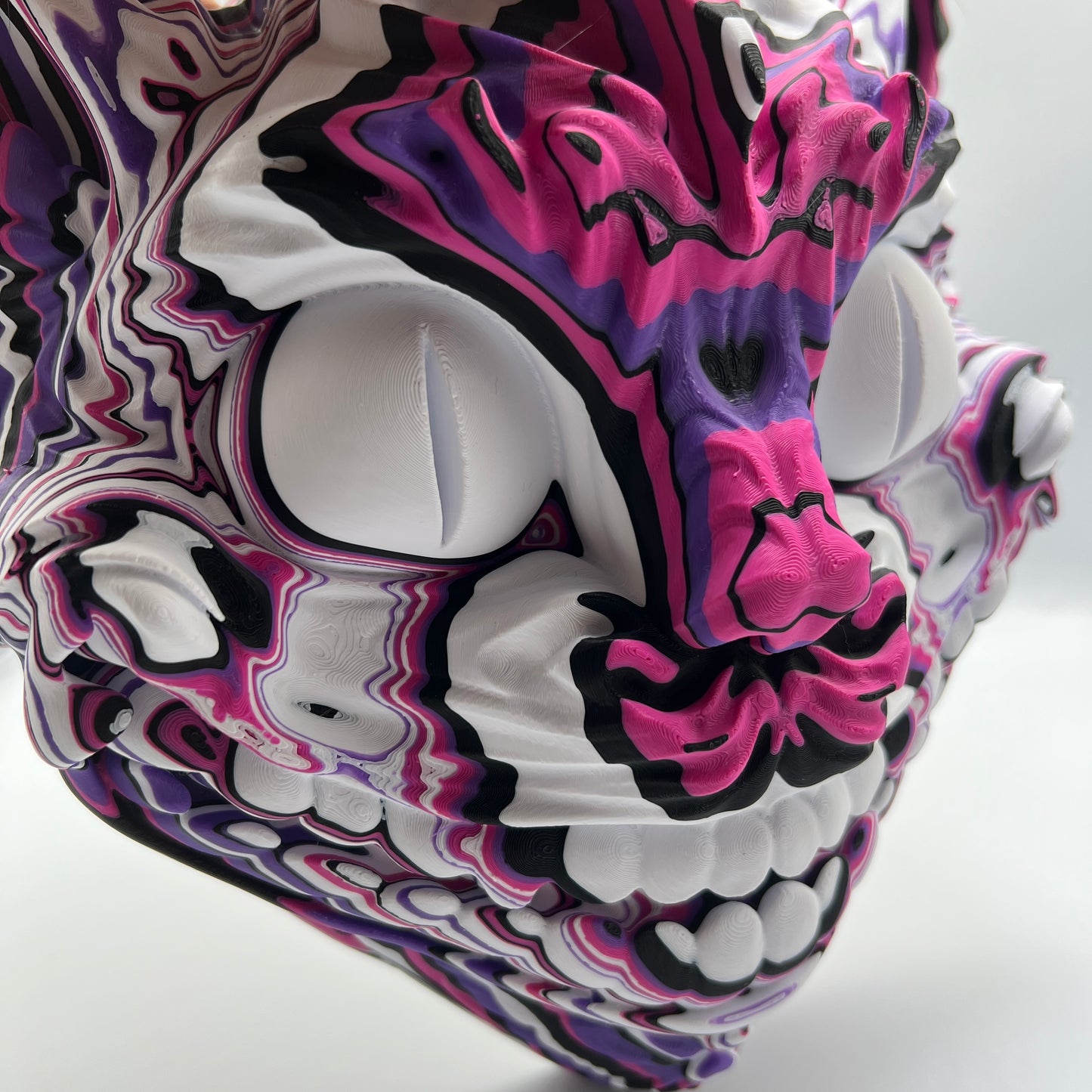Psychedelic Cheshire Cat Wall Mask – Unicorn Graveyard Design