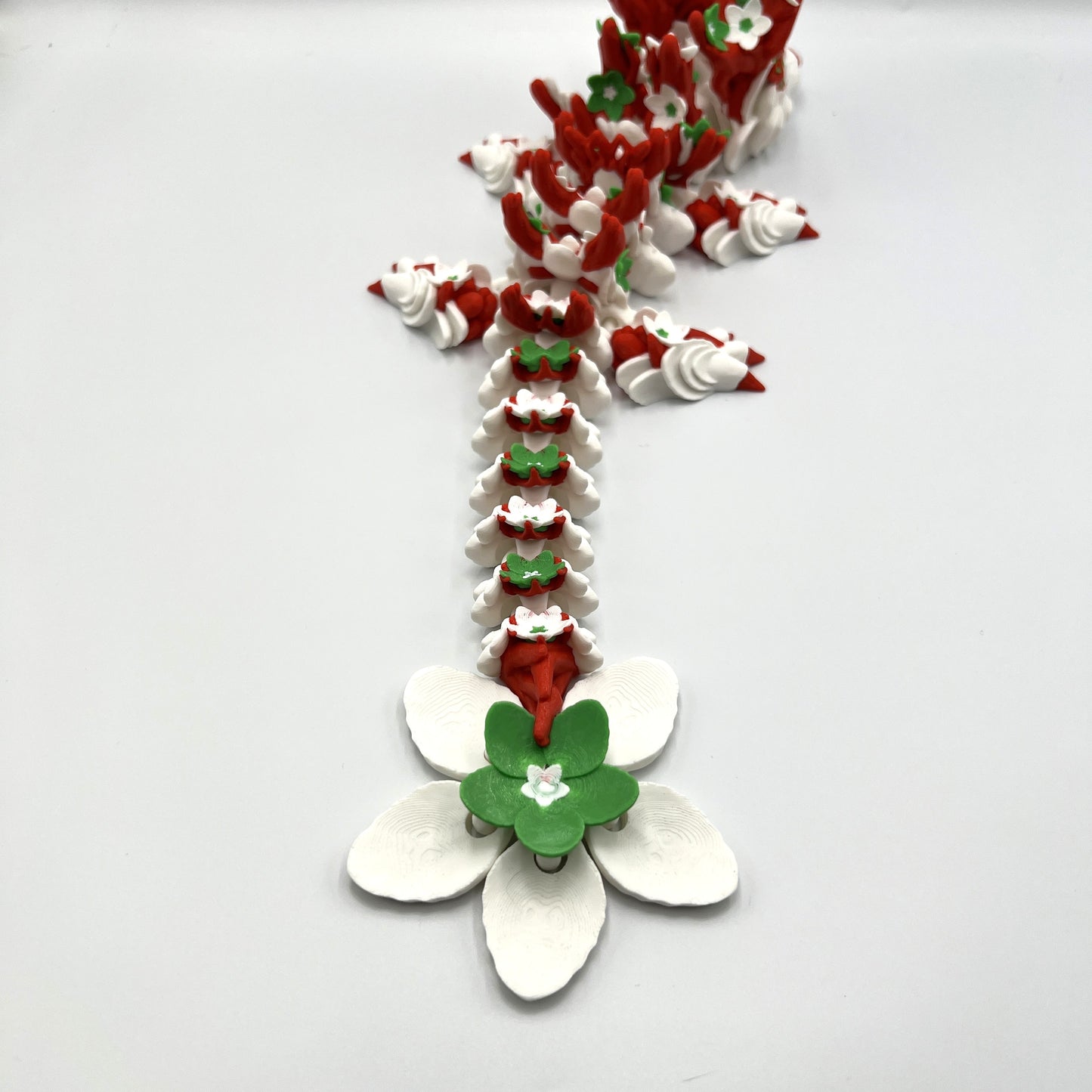 Cherry Blossom Dragon Articulating 3D Printed Figure 15.5" Long