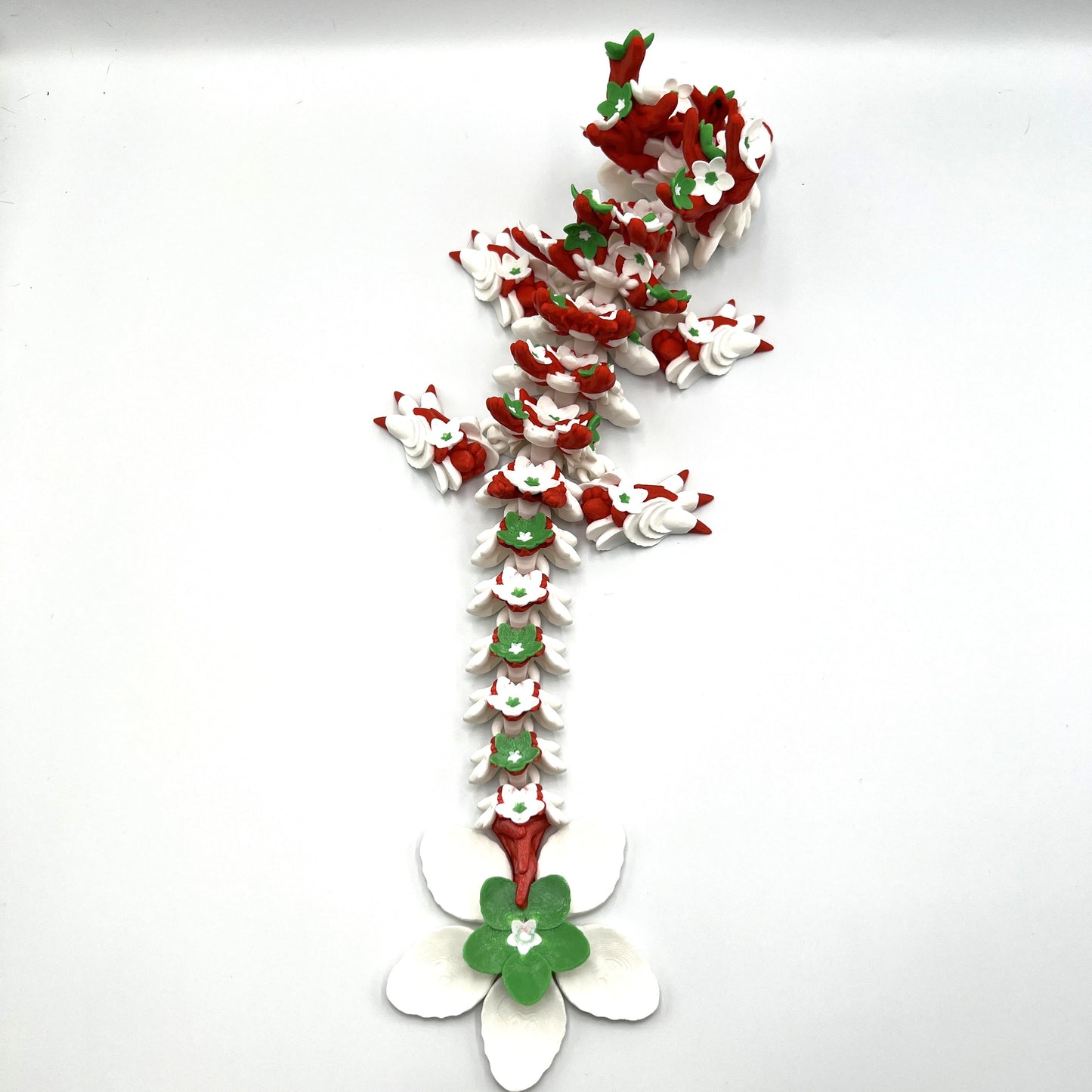 Cherry Blossom Dragon Articulating 3D Printed Figure 15.5" Long