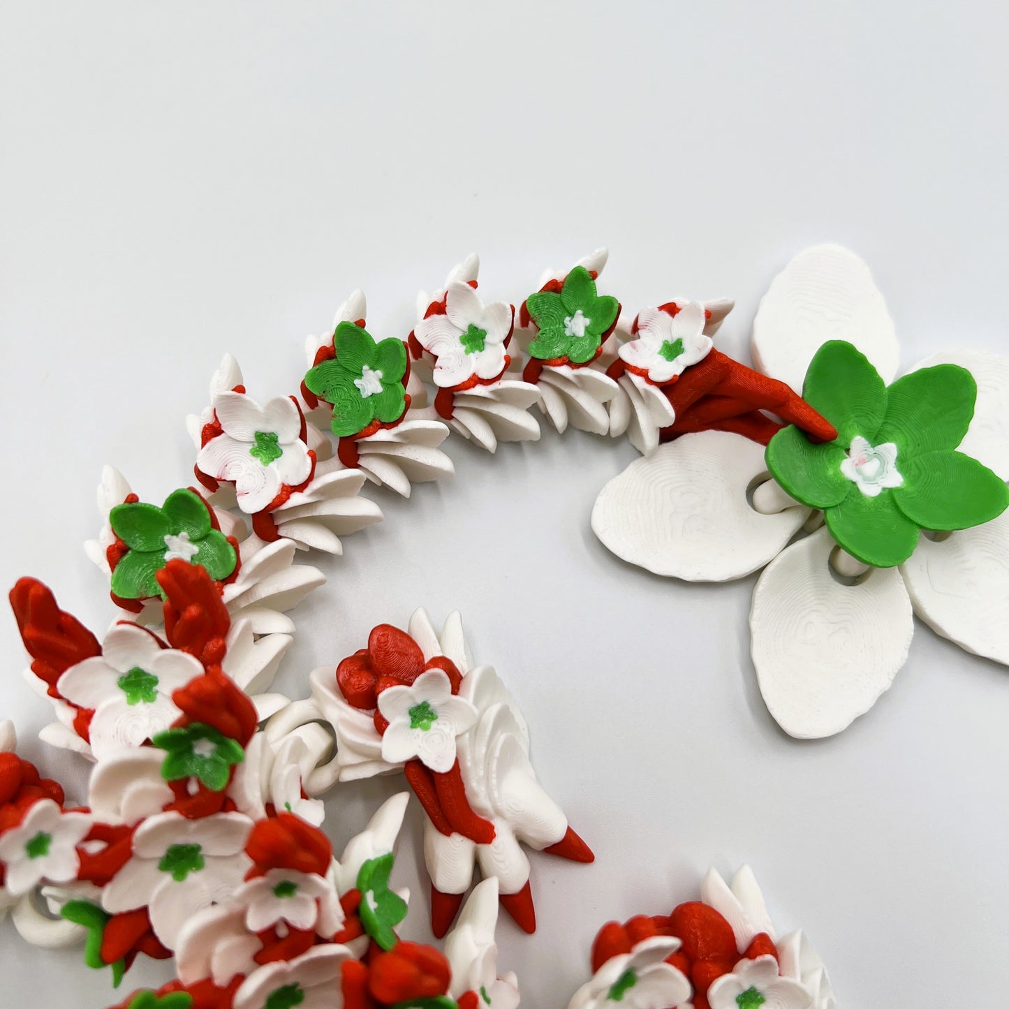 Cherry Blossom Dragon Articulating 3D Printed Figure 15.5" Long