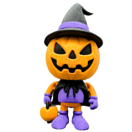 Pumpkin Trickster – Halloween Figurine (VeggieBites3D)