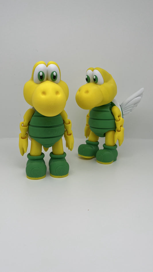 Koopa Troopa Fan Art Figurine – Winged & Classic Variations