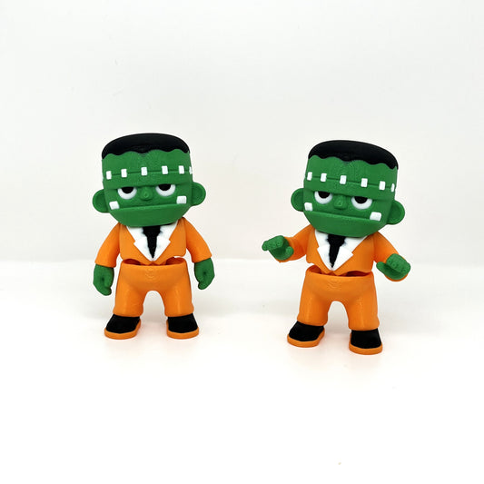 Halloween Frankenstein Duo – Set of 2 Minis (Snap Print 3D)