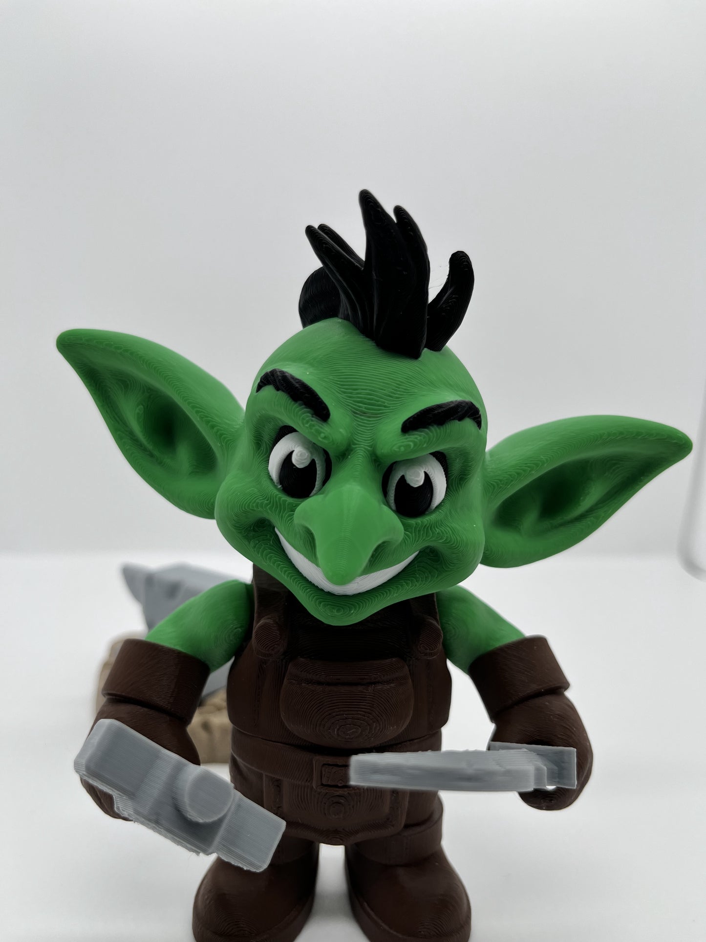 Goblin Blacksmith Figurine | Fantasy Collectible with Accessories