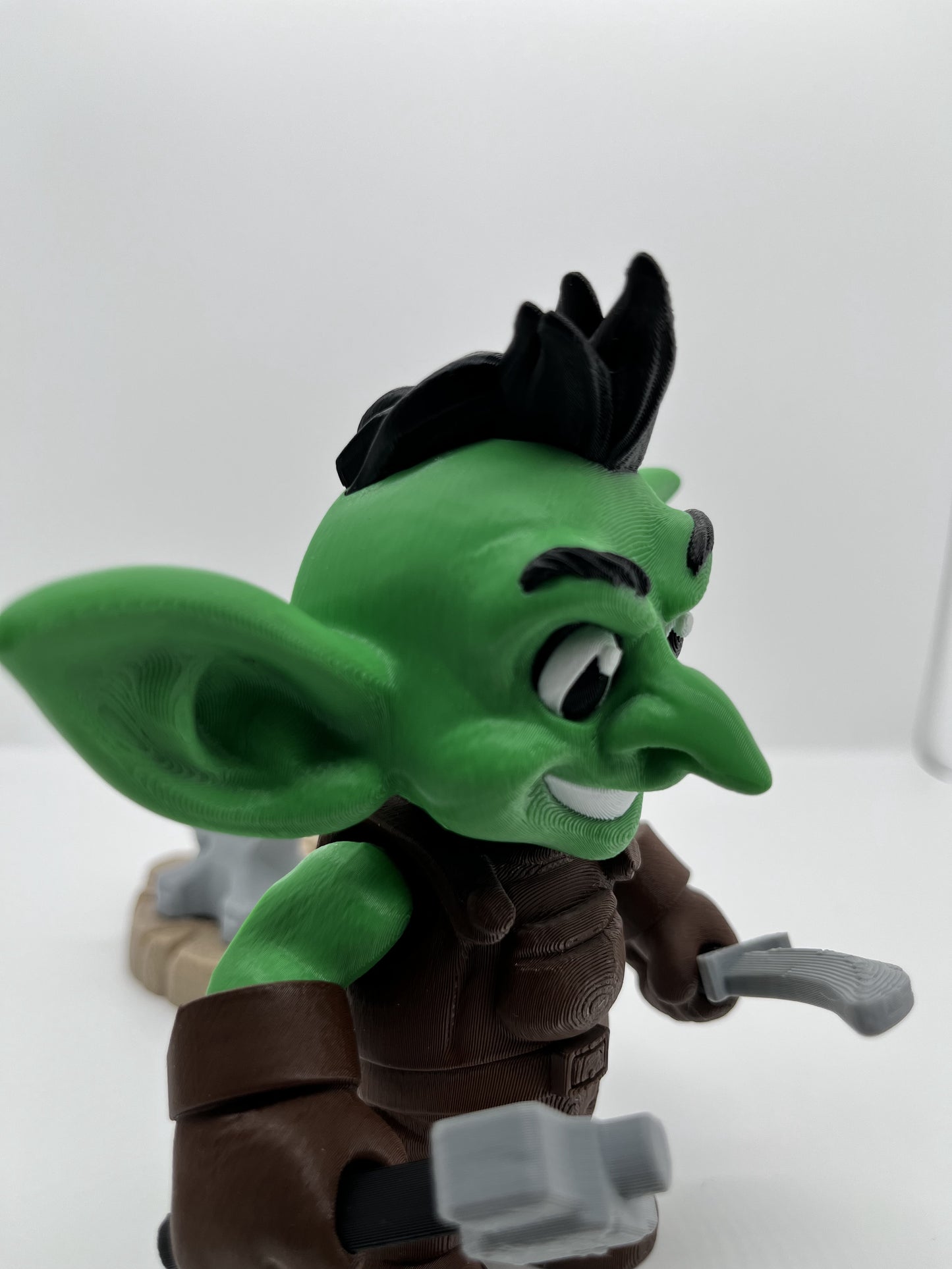 Goblin Blacksmith Figurine | Fantasy Collectible with Accessories