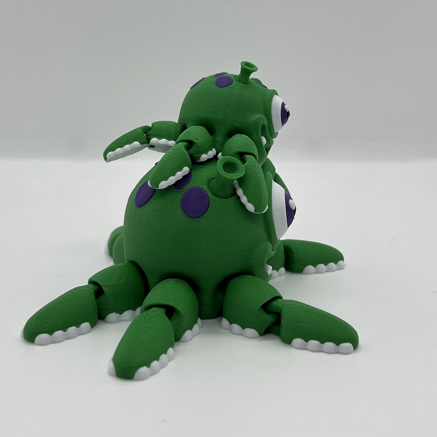 Alien Squid Figurine Set – 3D Printed Articulated Display Figures