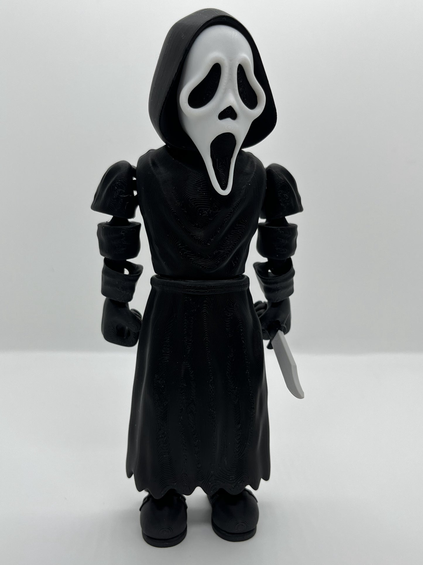 🖤 Ghostface Fan Art Figurine – Flexible Joints