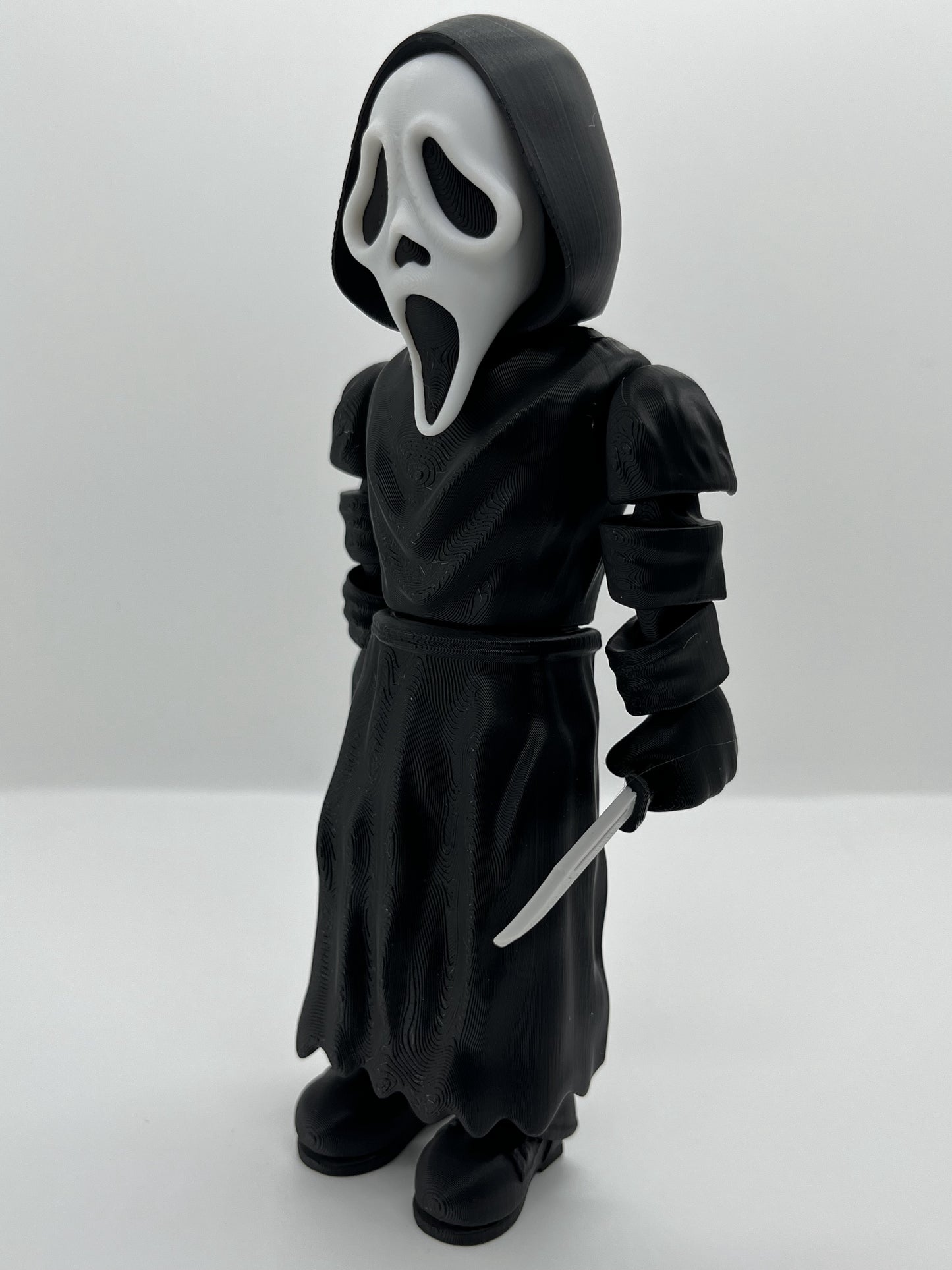 🖤 Ghostface Fan Art Figurine – Flexible Joints