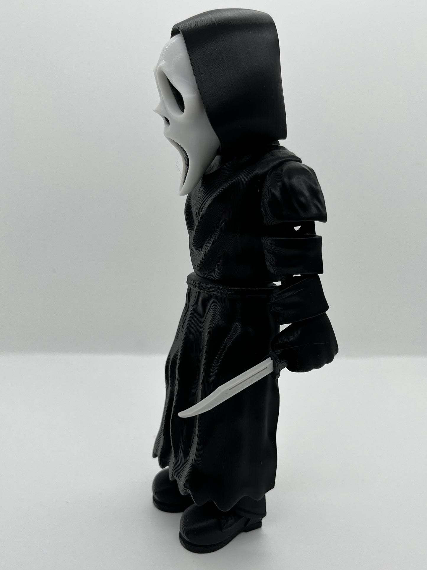 🖤 Ghostface Fan Art Figurine – Flexible Joints