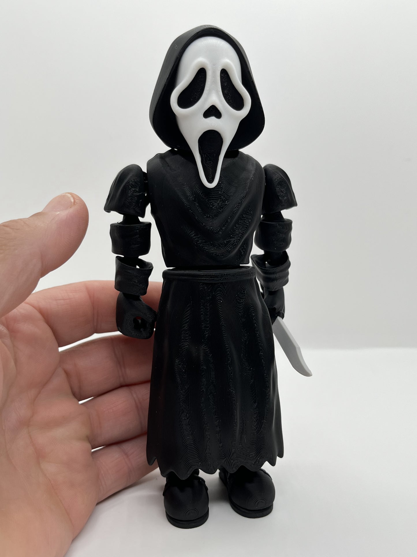 🖤 Ghostface Fan Art Figurine – Flexible Joints