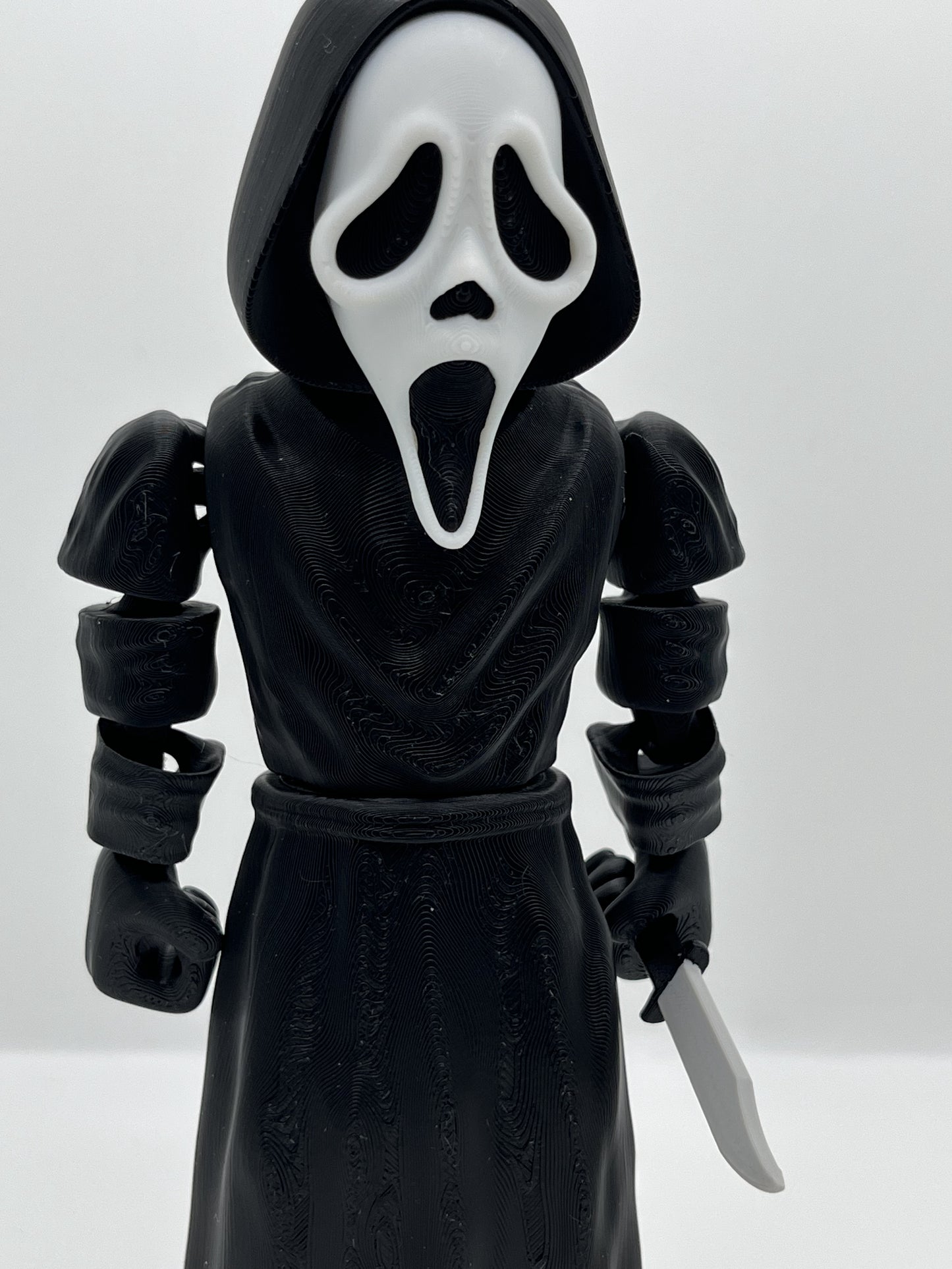 🖤 Ghostface Fan Art Figurine – Flexible Joints