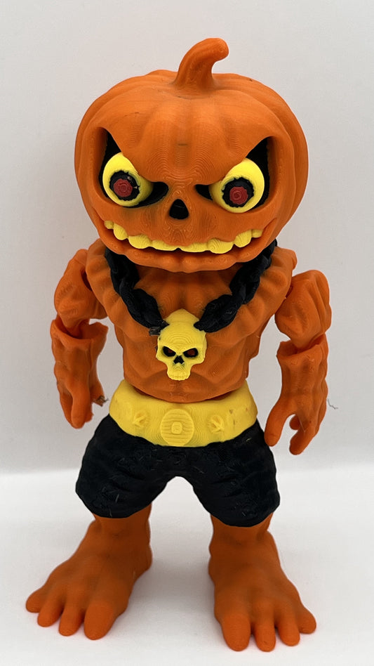 🎃 Pumpkin Creature Figurine – Flexi Town Collection