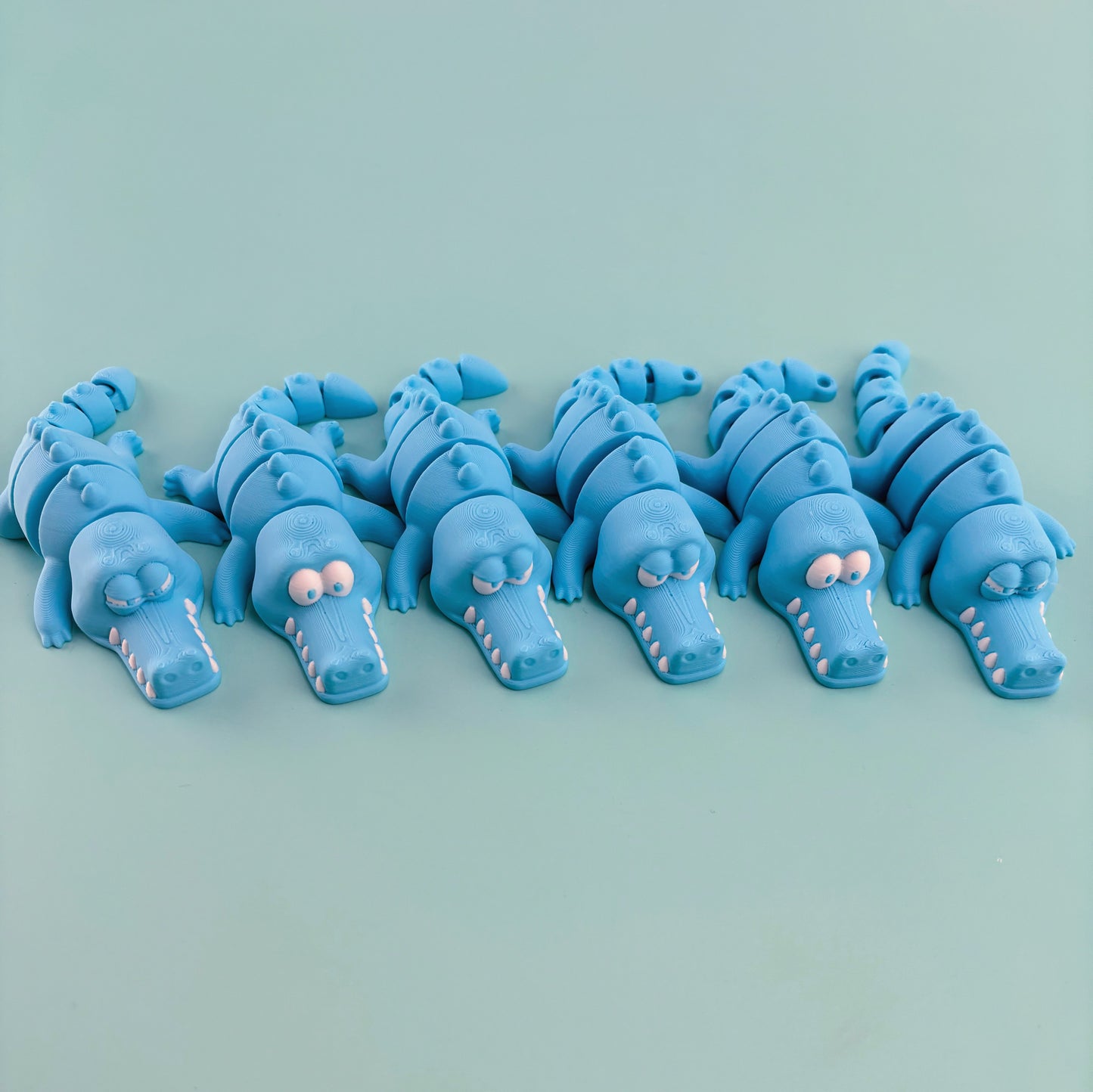 Flexi Crocodile Trio: Expressive Toy Set - Happy, Upset, Angry