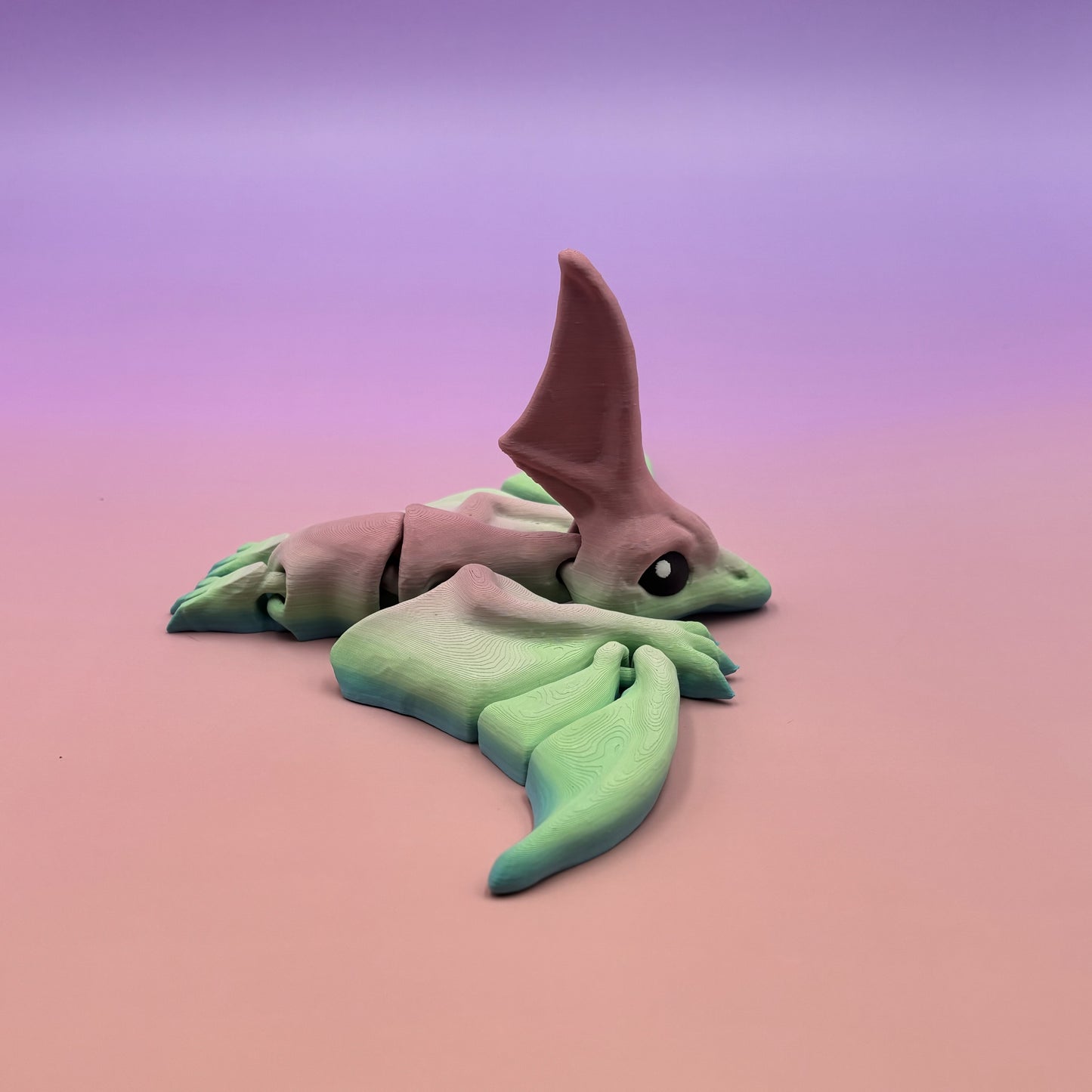 Cinderwing Articulated Nyctosaurus – 3D Printed Poseable Prehistoric Flying Reptile Toy