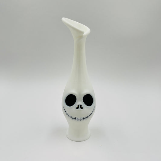 Cartoon Skull Slim Vase – Halloween Décor (9")