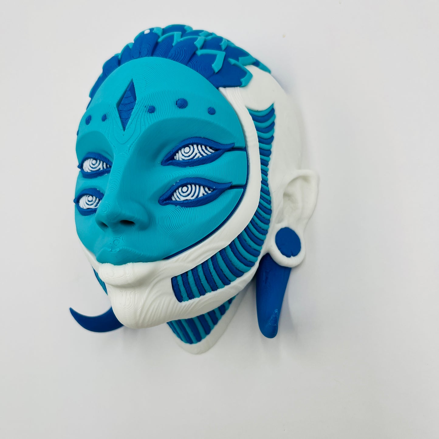 Arlequín Art Mask – Wall Mount or Free-Stand Display