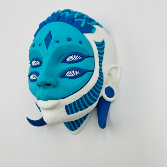 Arlequín Art Mask – Wall Mount or Free-Stand Display