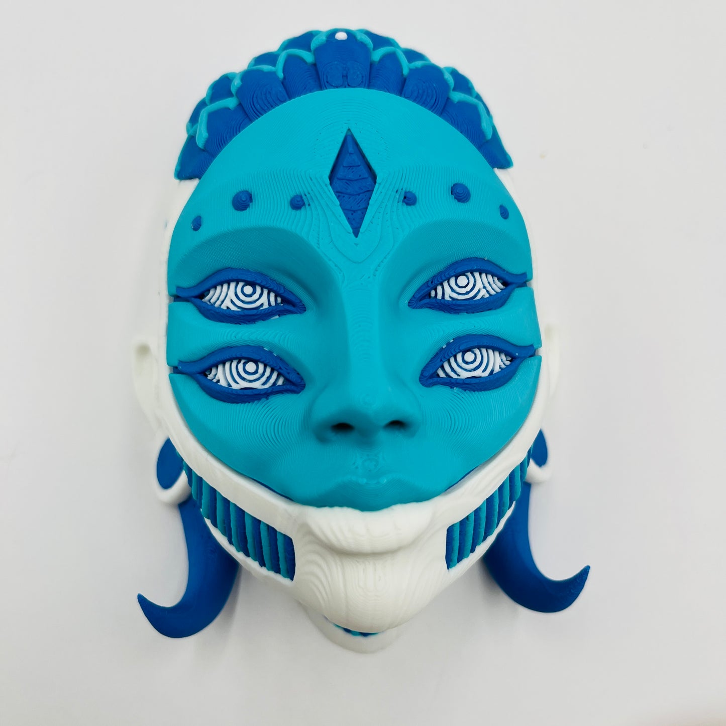 Arlequín Art Mask – Wall Mount or Free-Stand Display