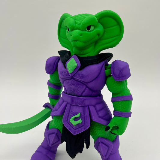 Cobra Sorcerer – Armored Serpent Mage Figurine