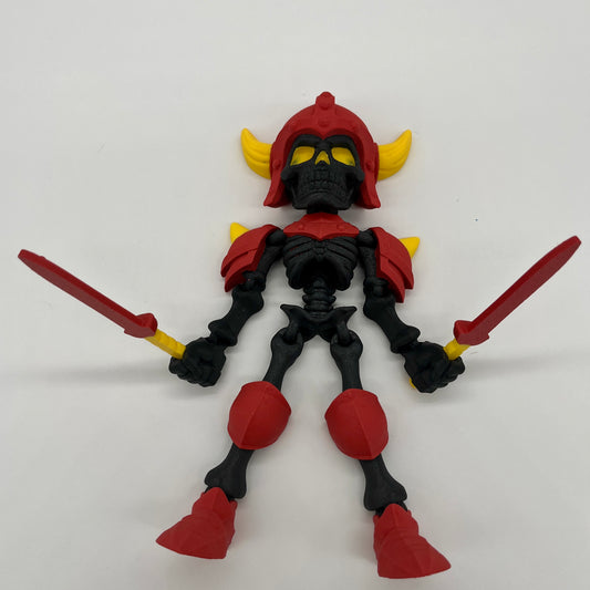 Skeleton Knight – Flexi Pose Figure with Sword & Axe Black Skeleton
