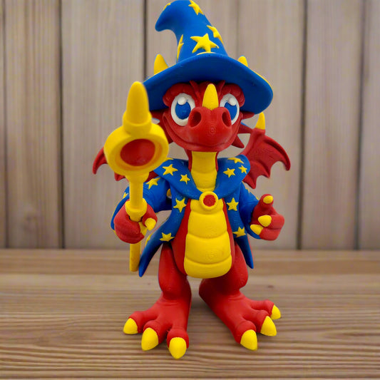 Dragon-Wizard – Charming Spellcaster Dragon Figurine