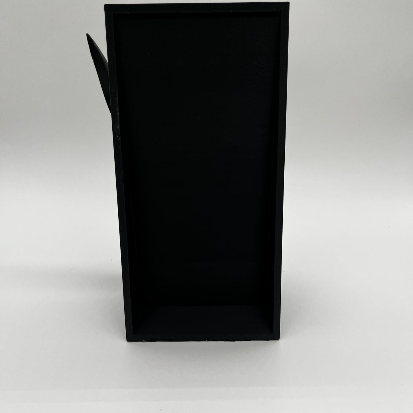 Ghost Face Book Nook — Matte Black Horror Shelf Insert