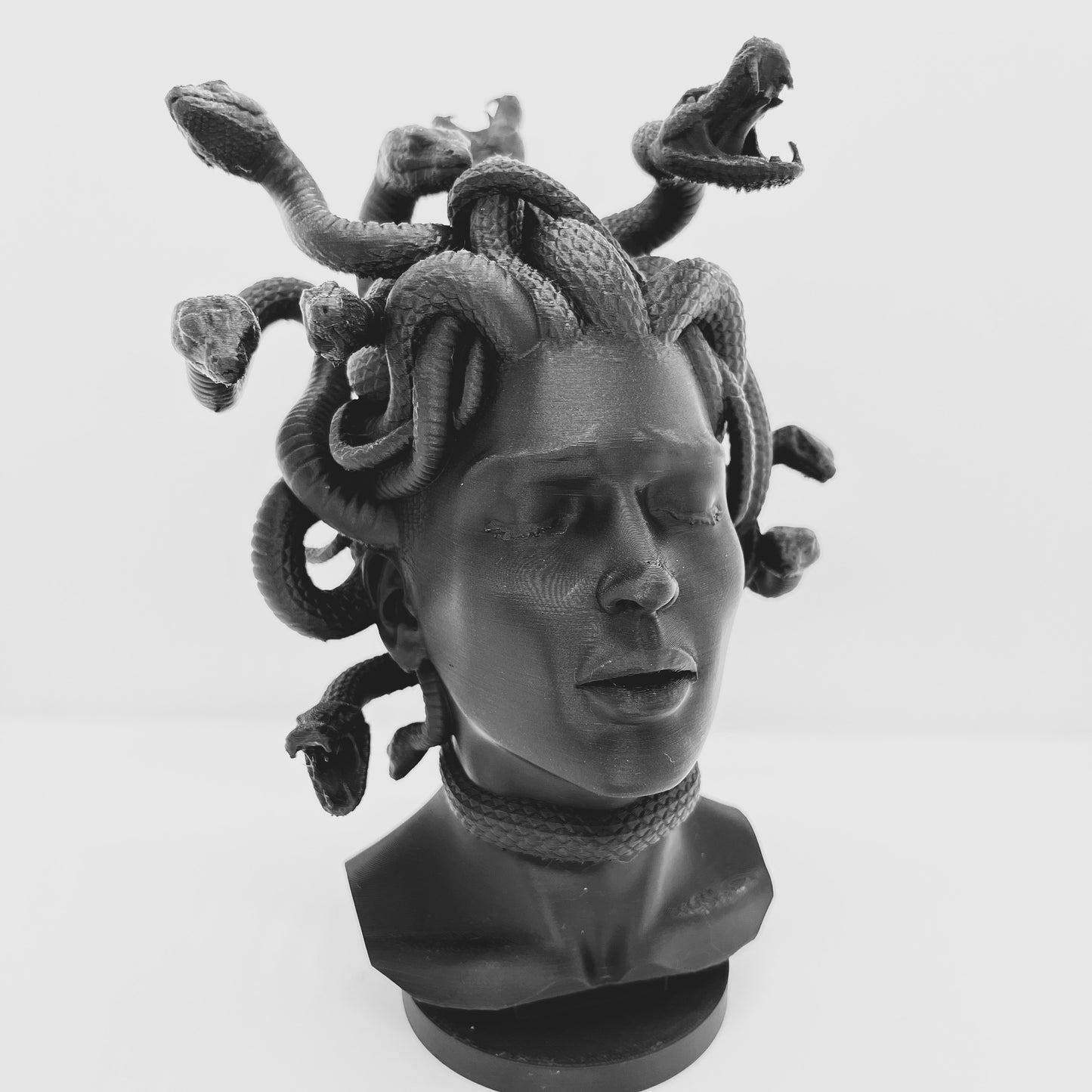 Medusa Sculpture Bust — Matte White or Black