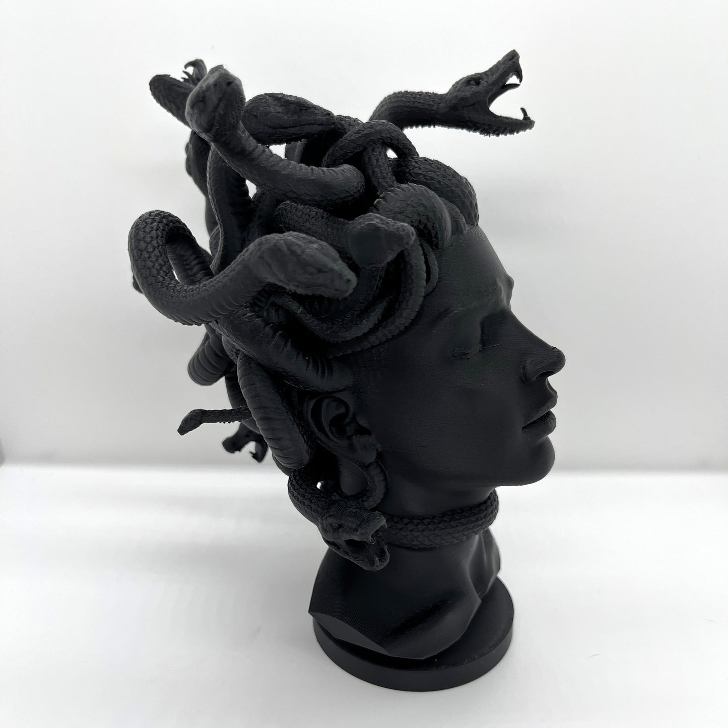 Medusa Sculpture Bust — Matte White or Black