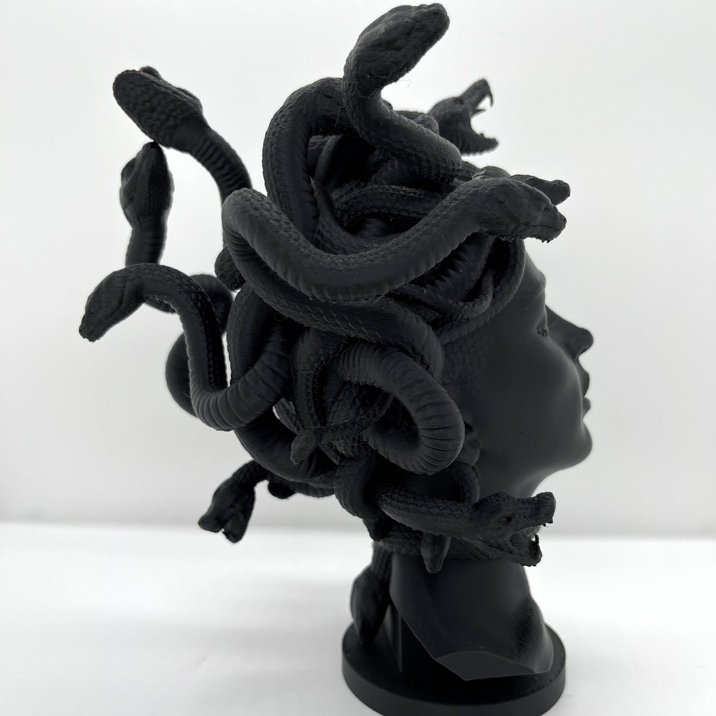 Medusa Sculpture Bust — Matte White or Black