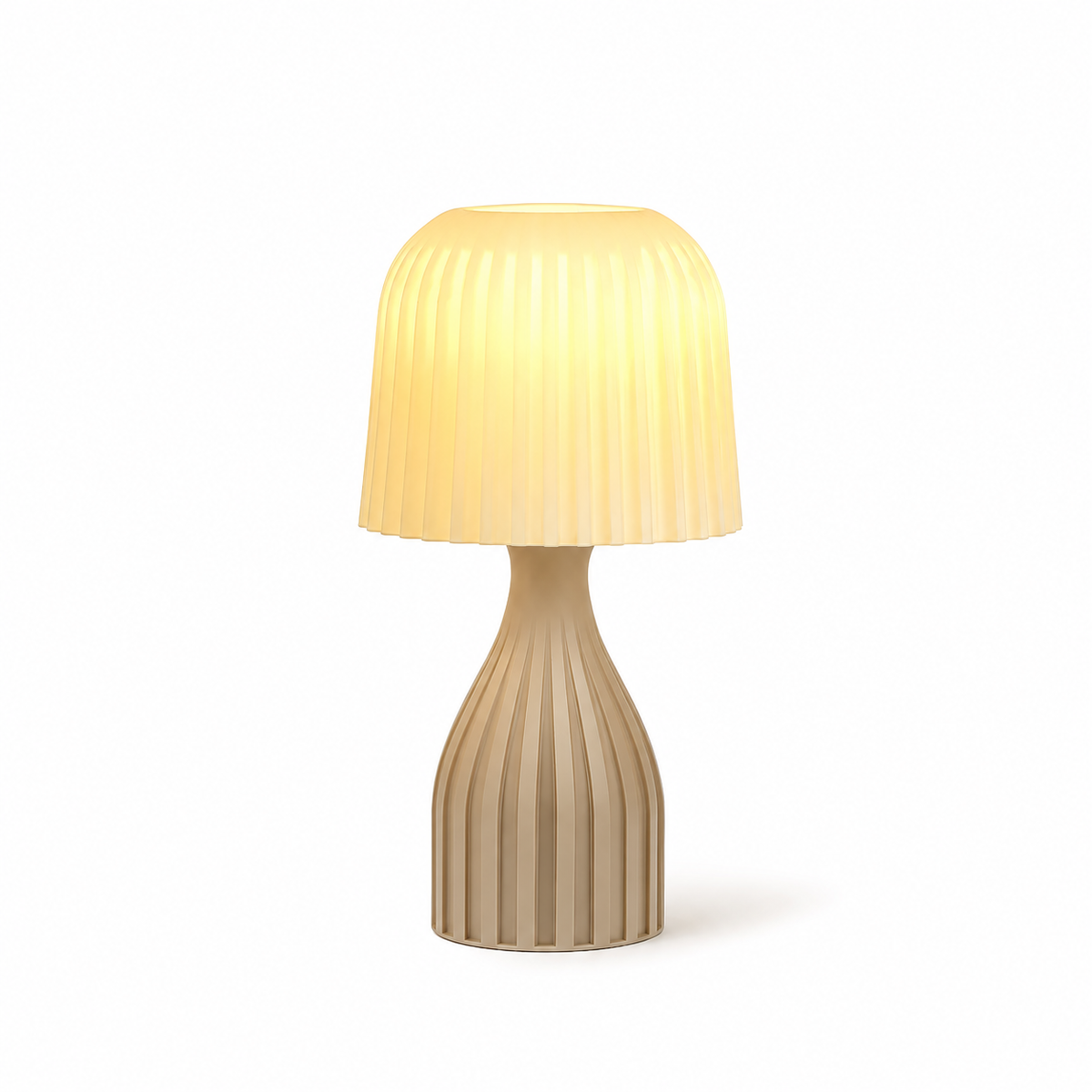Terra Table Lamp – Modern Pleated Shade Bedside Light