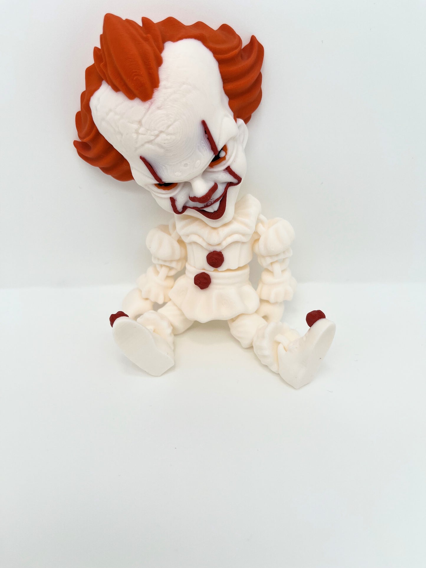 Pennywise Clown Figurine – Flexible Joints Fan Art (Halloween Inspired)
