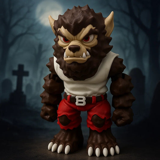 Werewolf Monster Figurine – Designer: Vunk Flexi 3D