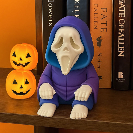 Hooded Ghost Figurine – 3D Printed with PLA – Designer Credit: Unicorn Graveyard