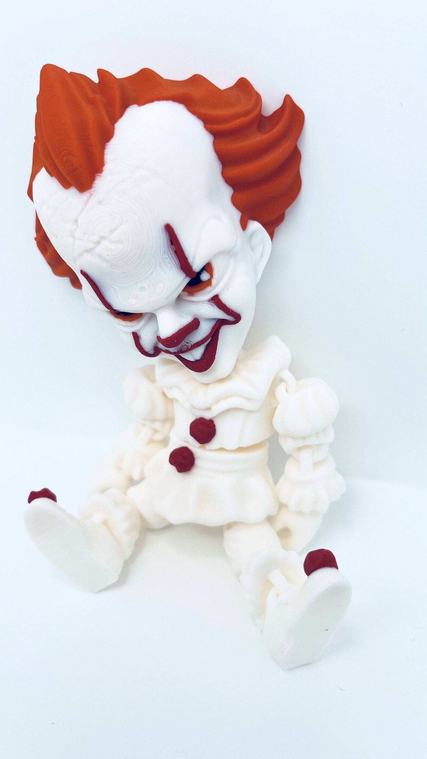 Pennywise Clown Figurine – Flexible Joints Fan Art (Halloween Inspired)