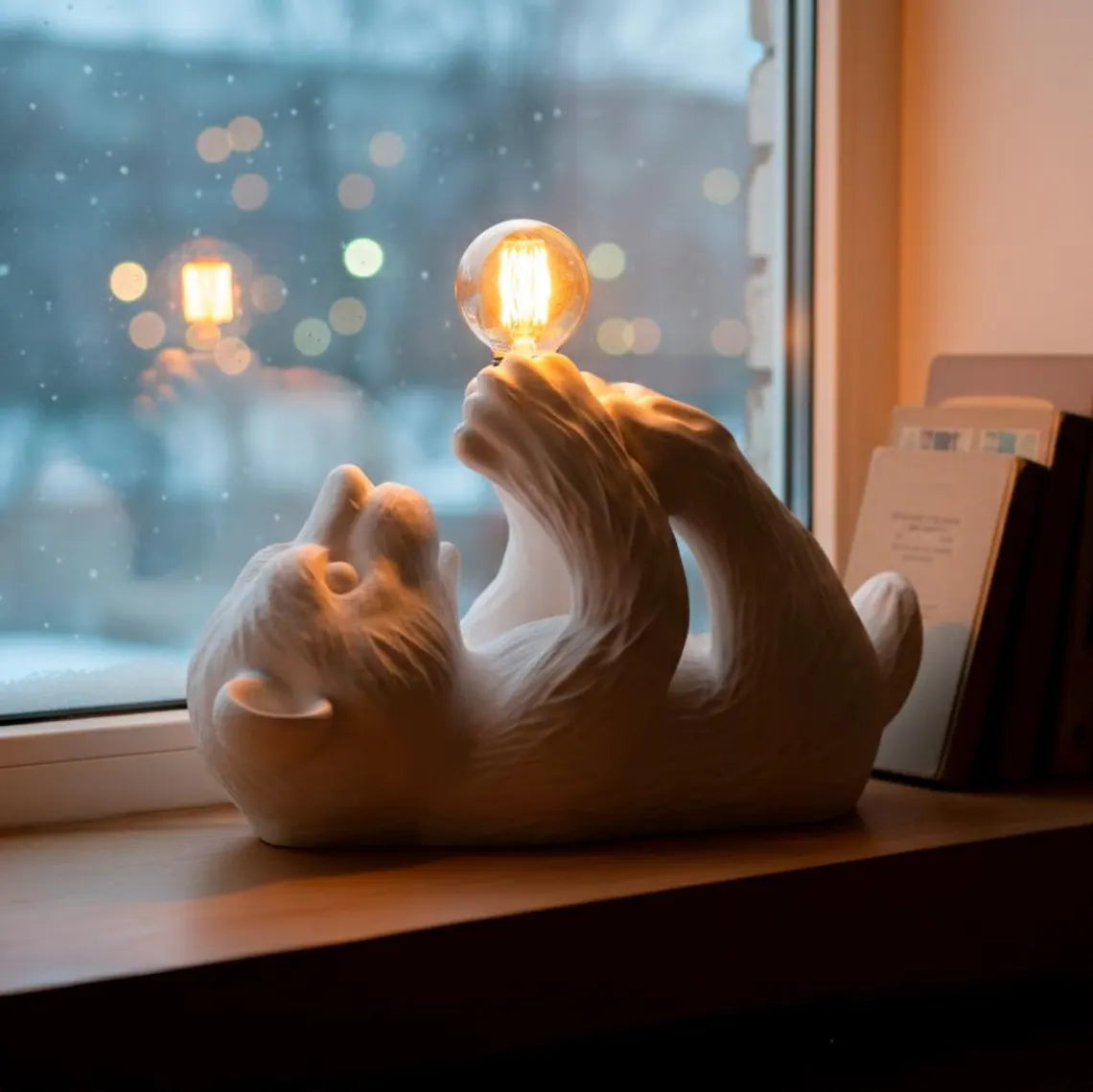 Cozy Bear Table Lamp – Sculptural Animal Bedside Light