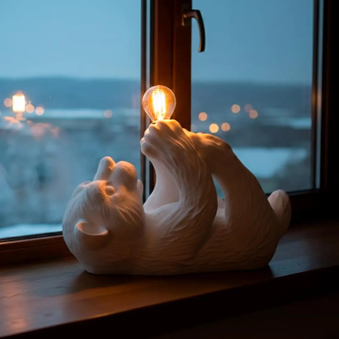 Cozy Bear Table Lamp – Sculptural Animal Bedside Light