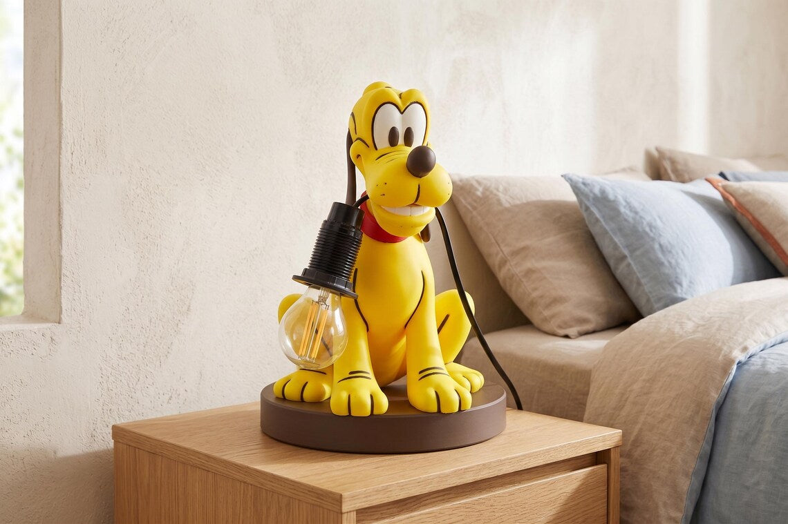Playful Yellow Dog Table Lamp – Cartoon-Inspired Desk Light